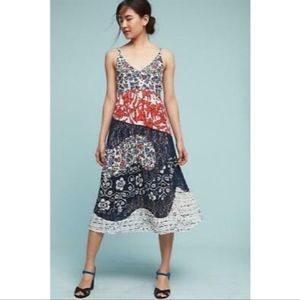 ANTHROPOLOGIE MAEVE ISA MIDI DRESS. NWT